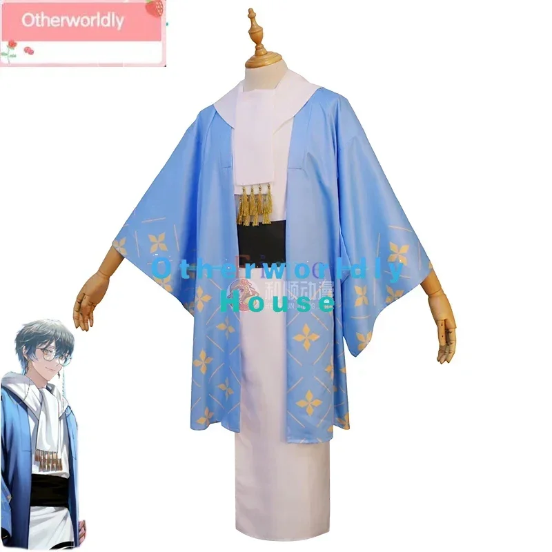 

Vtuber Luxiem Ike Eveland Cosplay Costumes New Year Kimono Fancy Party Suit Halloween Carnival Uniforms Custom Made