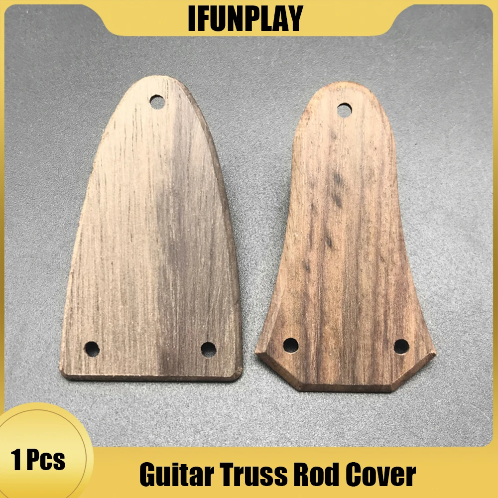 Cubierta de varilla de armazón de palisandro, cubierta de cuello de guitarra de madera de 3 agujeros para LP, accesorio de guitarra eléctrica, soporte de cubierta de Ajustador