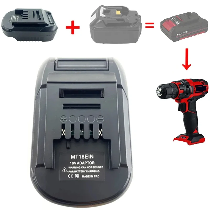 Battery Adapter Converter for Makita 18V Li-ion Battery To for Einhell 18V Lithium Battery Cordless Power Drill/Driver Tools