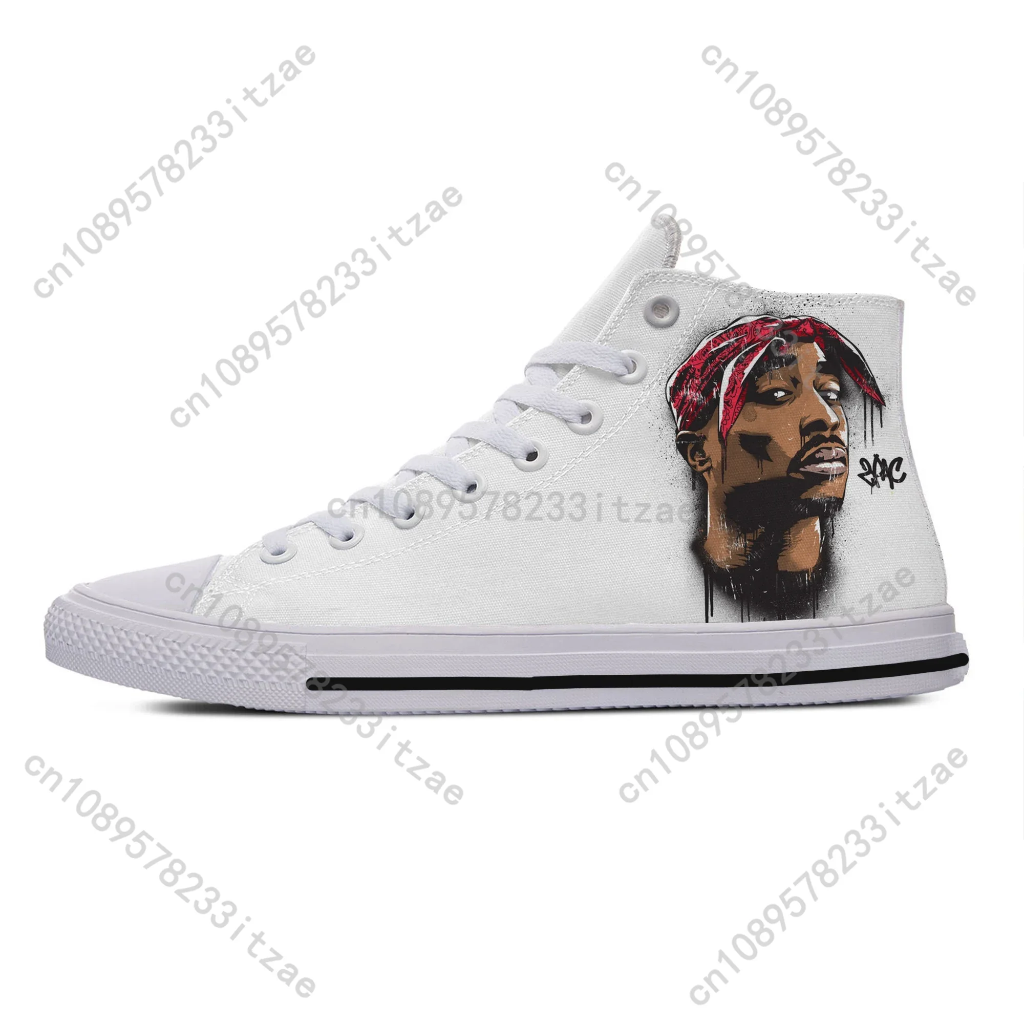 Hot Cool Fashion Hip Hop New Summer High Quality Sneakers Casual Shoes Men Women 2pac Tupac All High Help Classic Board Shoes