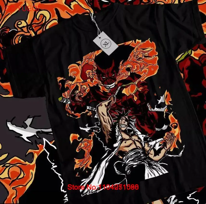 Zaraki Kenpachi T-shirt Bleach Ichigo Bankai Anime Horror Gift Shirt All Size