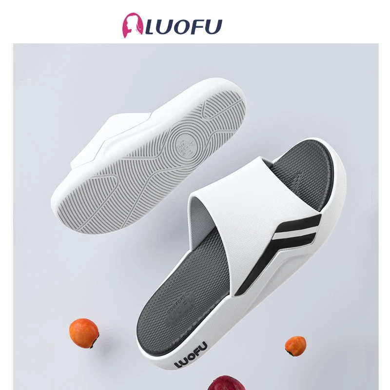 LUOFU Men's and Women's Couple New Sports Slippers Summer Indoor and Outdoor Thick Sole Basketball Anti slip Beach Sandals