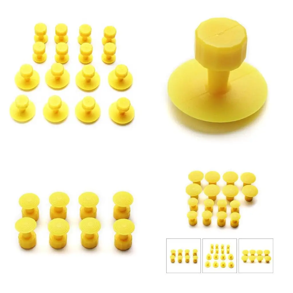 

652F 16Pcs Auto Car Body PaintlessDent Repair Removal Tools for 98% Dents, Car Dent Puller Tool