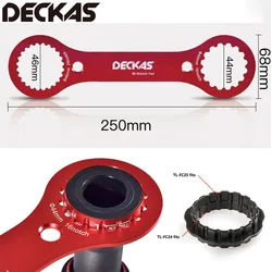 DECKAS Bicycle Bottom Bracket Wrench Removal Tool Aluminum Alloy Bicycle Bottom Bracket Tool for TL-FC32/L-FC24/XTR