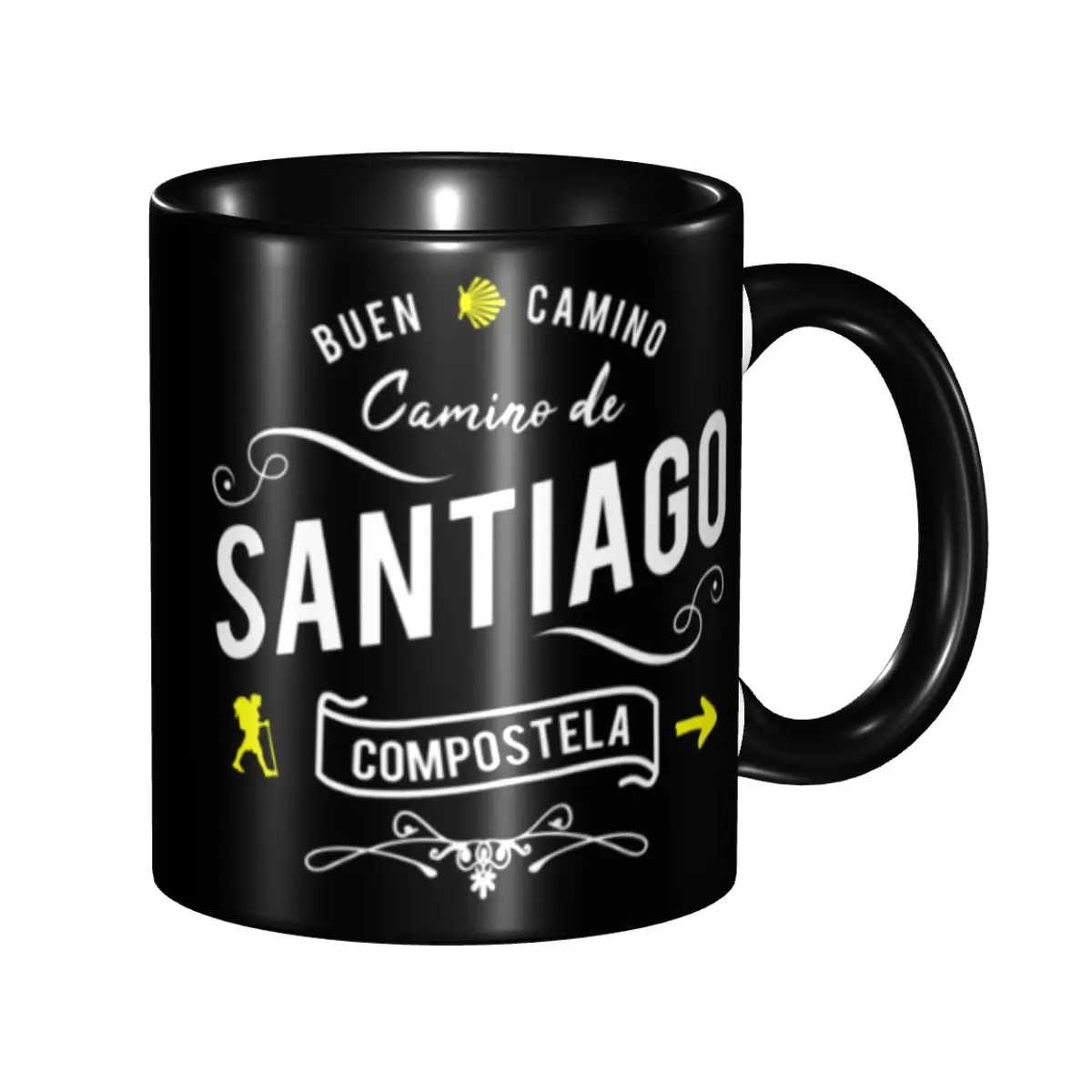 Buen Camino De Santiago Kaffeebecher DIY Personalisierter Keramikbecher Kreatives Geschenk