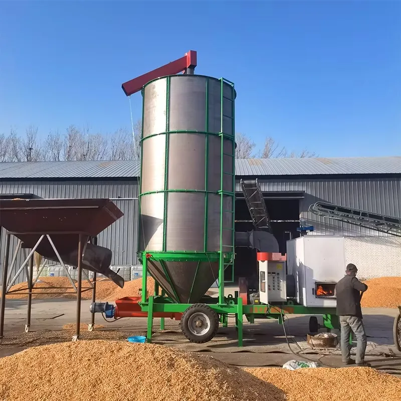Customized Mobile Low Temp Small Paddy Dryer Corn Drying Machine Grain Bean Drier For Agriculture
