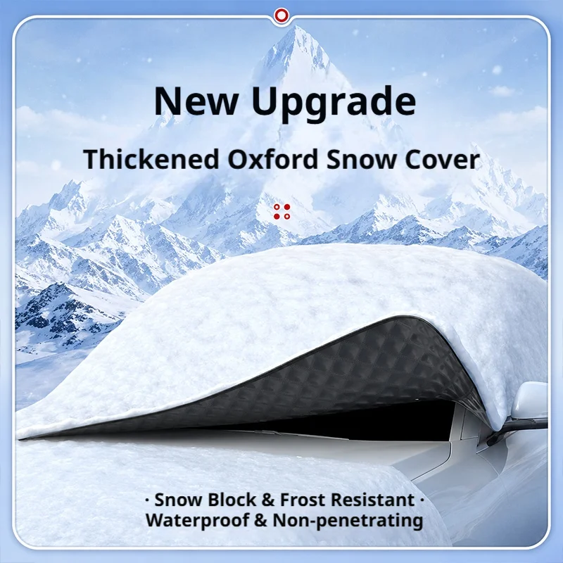 SEAMETAL Car Frost Protection Cover Front Windshield Covers Elastic Hook Security Strong Wind Stability Anti Ice Snow Covers