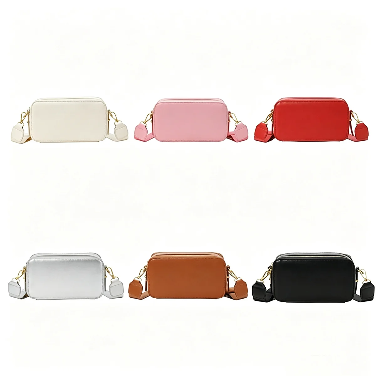 Women K-G Shoulder Bag Fashion Ladies Zip Letter Small Square Bag Luxury Camera Designer Bags