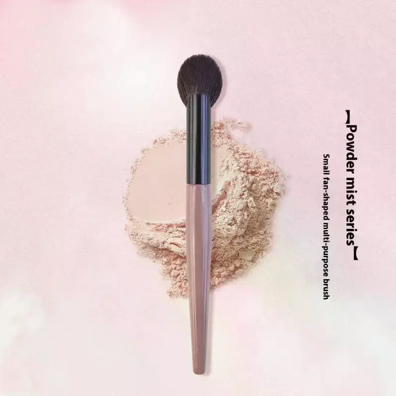 1 قطعة شكل مروحة صغيرة فرشاة أحمر الخدود مسحوق أحمر الخدود كريم السائل أحمر الخدود ماكياج فرش دقيقة أحمر الخدود فرشاة أدوات ماكياج