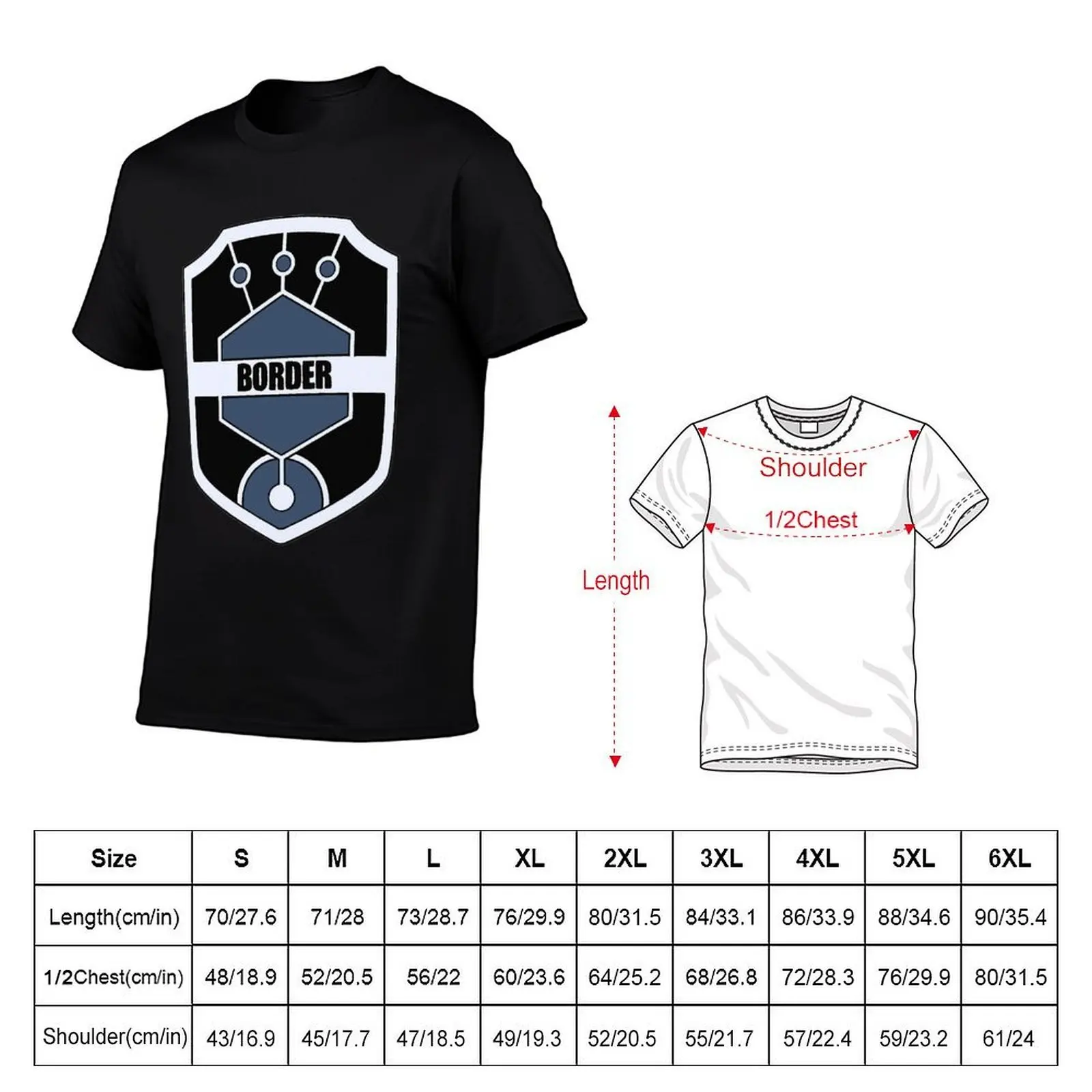 World Trigger Border Logo Baseball T-Shirt cotton man t-shirts summer shirt shirts graphic tee men