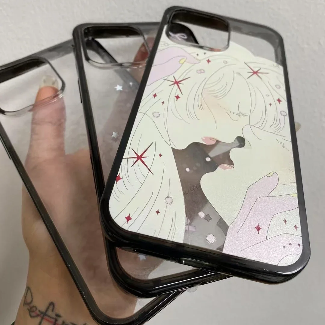 حافظة حماية من النوع الجديد لهاتف iPhone 16 Pro 15 Pro Max من Border Letters، تناسب iPhone 16 Pro Max