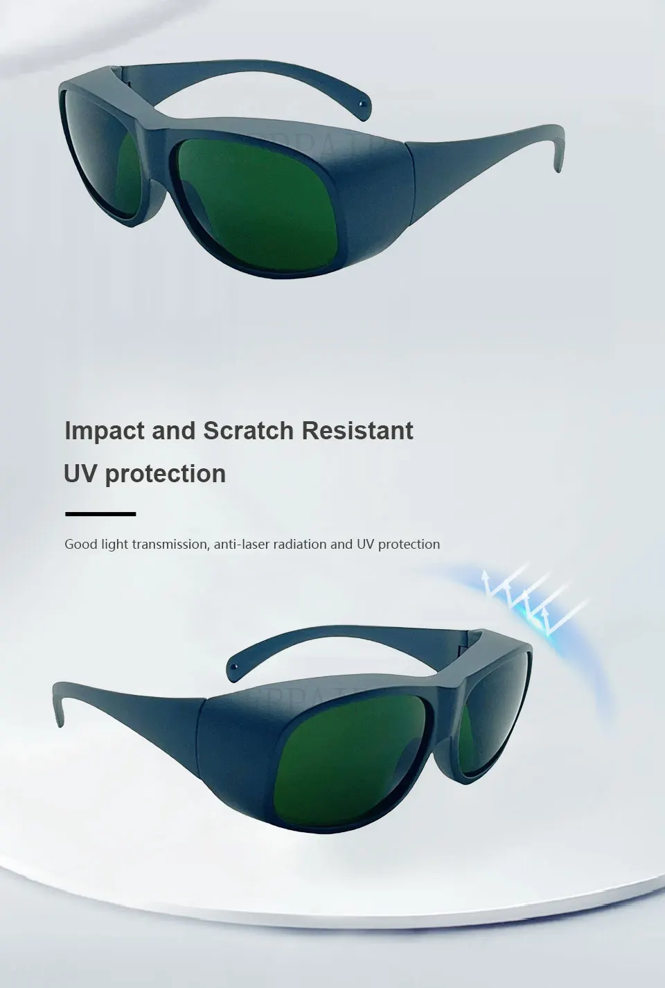 LaserPair OD8+ DIN4 Laserschutzbrille 900–1100 nm – hoher Schutz für Faserlaser und Handlaserschweißen – Detail 4