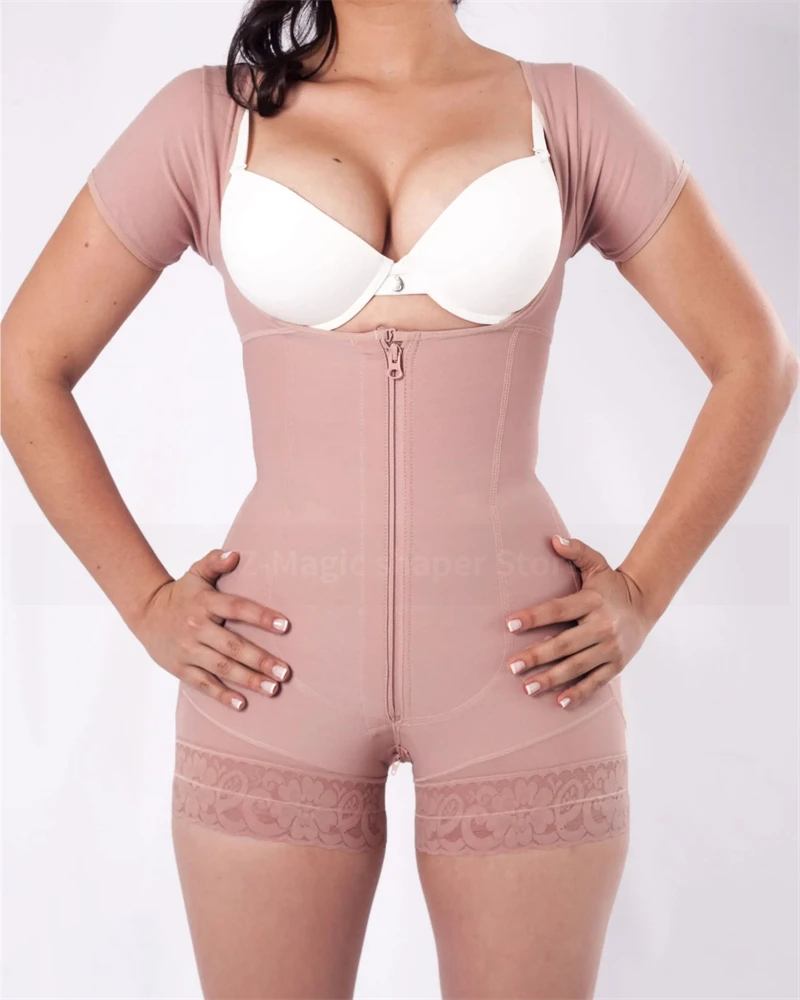 Double Compression Shapewear Tummy Control Shaper Butt Lifter Postpartum Corrective Slimming Corset Faja Colombian Girdles