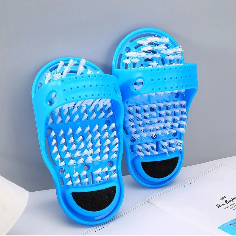 1PC Shower Foot Scrubber Massager Cleaner Spa Exfoliating Washer Wash Slipper Tools Bathroom Bath Foot Brushes Remove Dead Skin