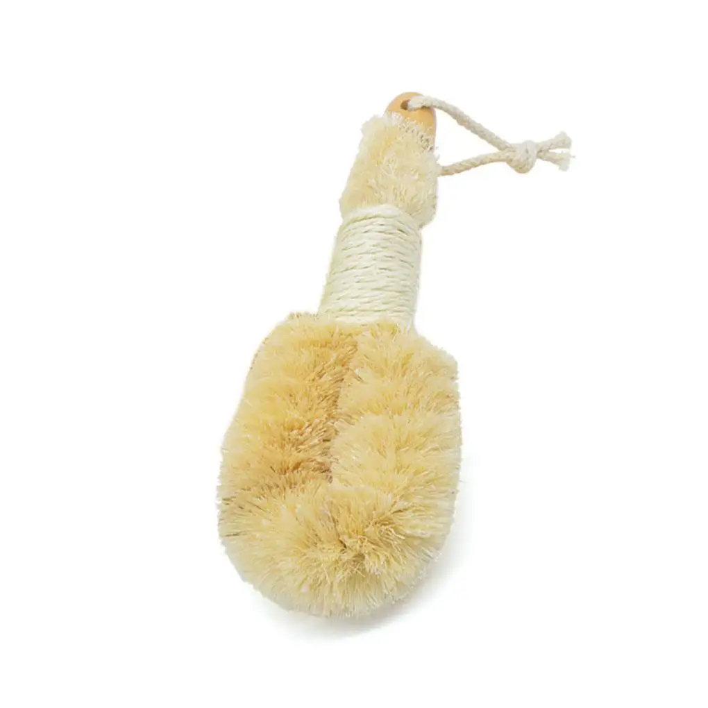 Brosse en Sisal à saisir, douche suspendue, résistante à l'usure, brossage sec, outil de frottement propre, bain, Massage exfoliant multi-usages