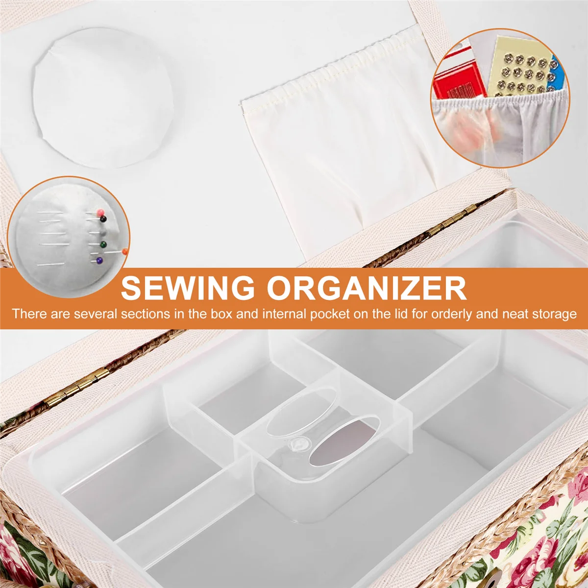 

【Clearance Sale】Handmade sewing basket