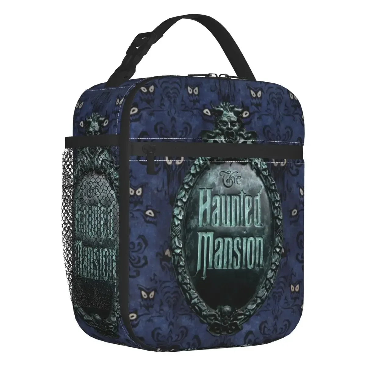 

Custom Haunted Mansion Logo Lunch Bag Women Thermal Cooler Insulated Lunch Boxes for Student School