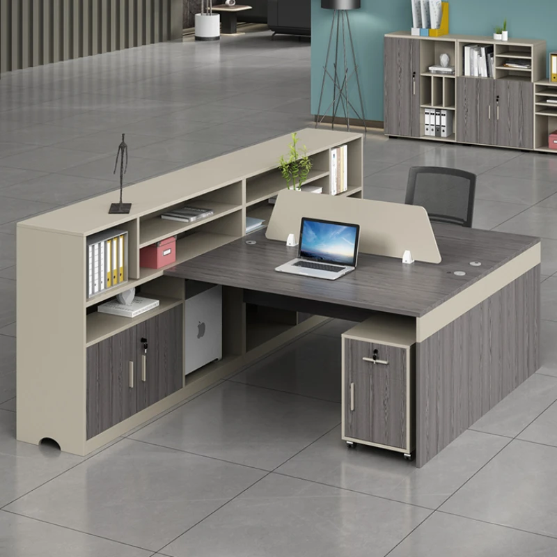 Furniture Corner Desk Reception Computer Industrial Table Standing Meeting Laptop Office Executive Bureau Meuble Student Long