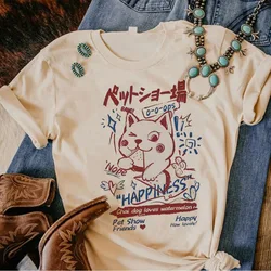 Cute Cat t shirt women Japanese comic tshirt girl manga clothing