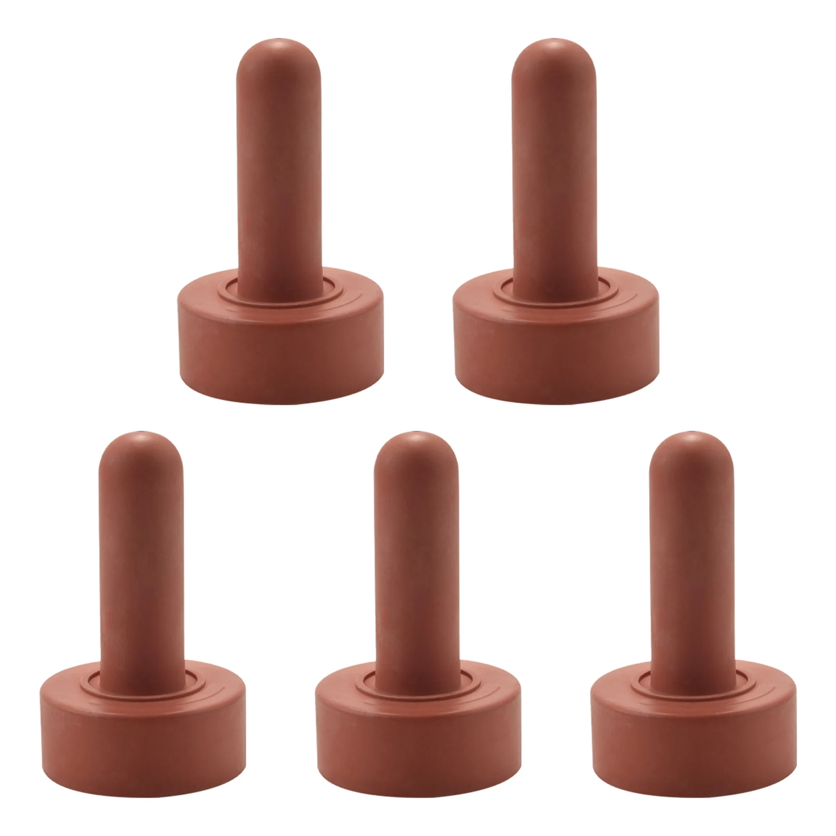 5Pcs 10.7cm Calf Length Rubber Small Animal Milk Drink Nipple Farm Animal Feeding Supplies