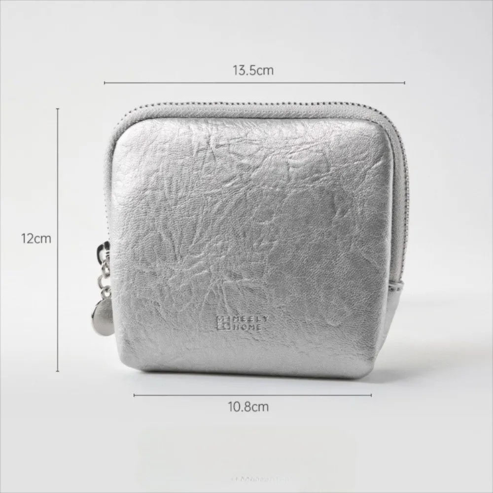 حافظة مجوهرات أنيقة للسفر من جلد البولي يوريثان بسحاب مع مقصورات منظم مجوهرات حقيبة تخزين مجوهرات صغيرة محمولة #6