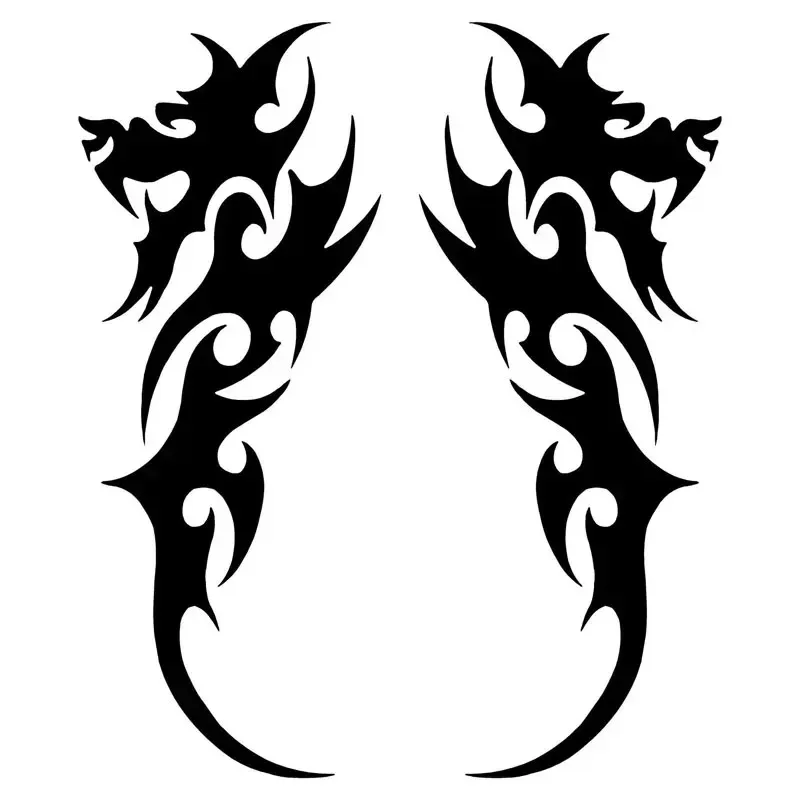 

Car Sticker Personality Dragon Totem Tribal Style Vinyl Sticker Car Motorcycle Bumper Rear Window Body Decoration Decal,19cm*7cm
