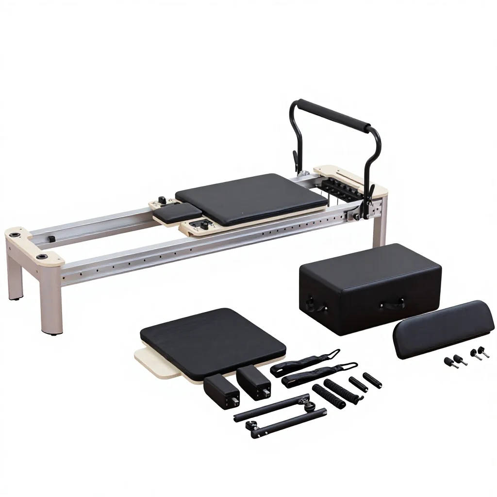 Commercial Pilates Reformer Pilates Equipment Full Track Aluminum Pilates Machine for Yoga Studio/home