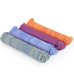 6mmx15m PP Diamond Braided Rope Polypropylene Rope for Outdoor Camping Clothesline