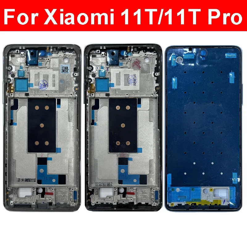 

Middle Frame Housing For Xiaomi 11T 11T Pro Front Screen Middle Housing Cover Bezel Plate with Volume Button Parts
