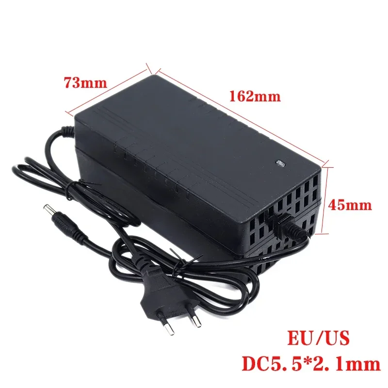 شاحن 48 فولت 2 أمبير 13 ثانية شاحن بطارية 54.6 فولت 2 أمبير تيار مستمر وجهد شاحن أوتوماتيكي بالكامل #2