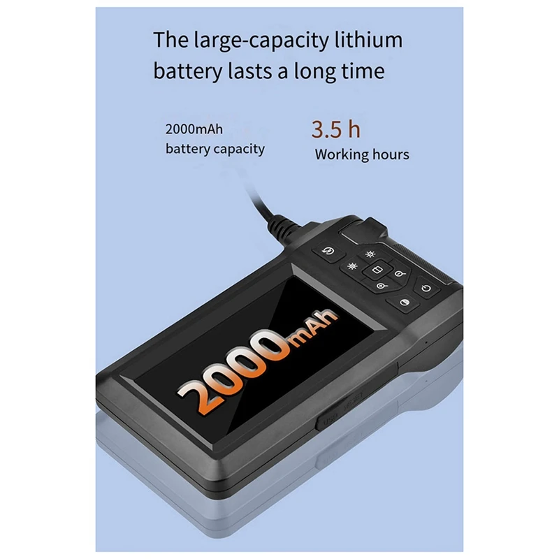 Daily Industrial Pipeline Endoscope With Light 4.3-Inch LCD HD Digital Camera Handheld Waterproof Sewer Inspection Camera