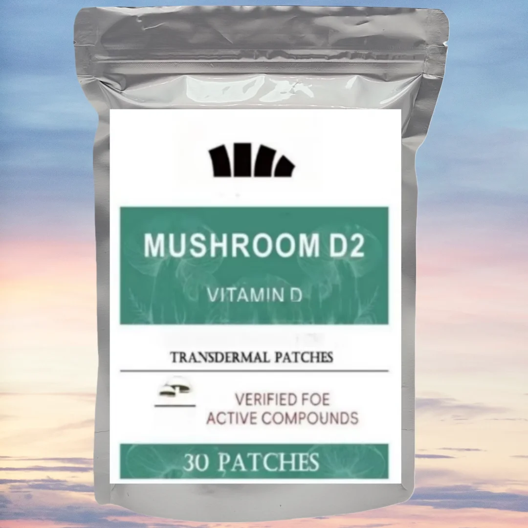 30 Patches Real Mushroom Complex Transdermal Patches For Bone Muscle Health, Energy, Mood