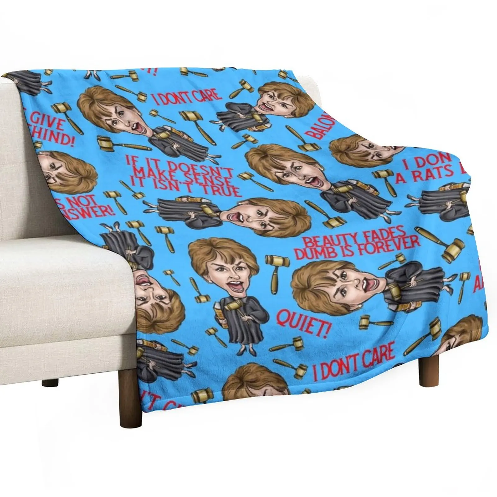 

Judge Judy Print Throw Blanket Luxury Blanket Fluffy Blankets Large Beach Blanket