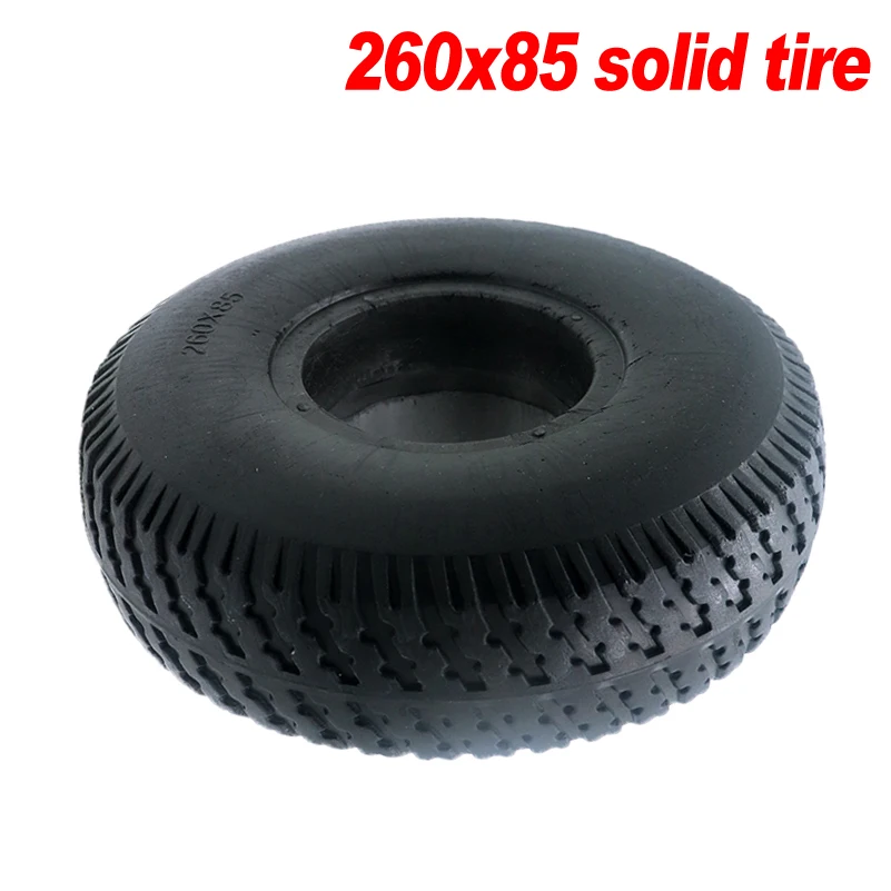 Explosion proof 260x85 solid tyres suitable for electric wheelchairs and scooters, universal tyres Black outer tyre