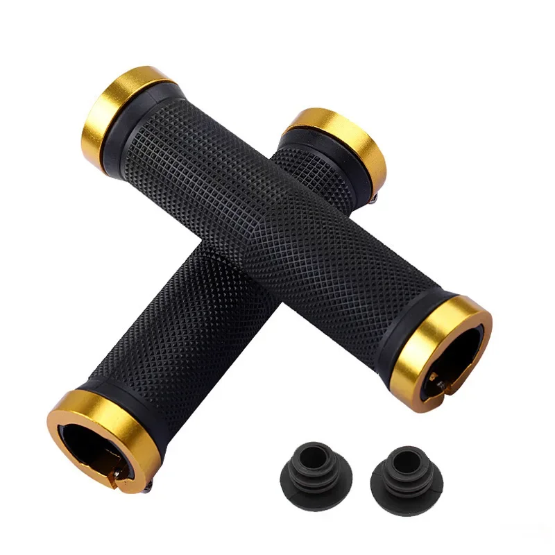 Bicycle grips MTB bike handbar grips rubber non-slip bilateral lock Cycling BMX handle grips bikes handlebar grips ﻿