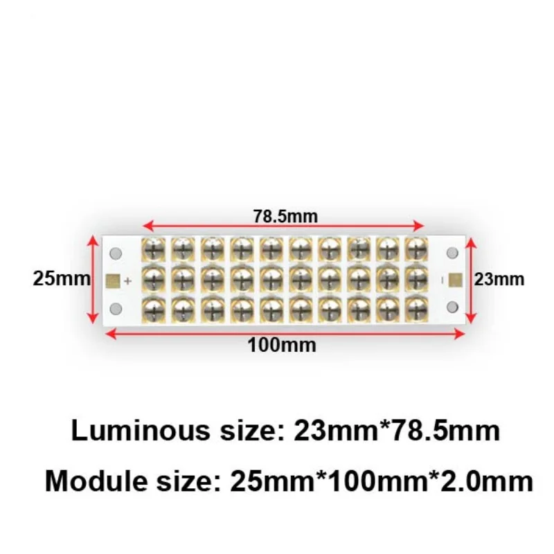 

300W Hight Power UV LED Module 6565/6868 10W 365nm 385nm 395nm 405nm Curing Lamp Inkjet Flatbed 3D Printer