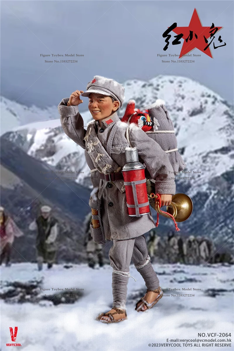 VERYCOOL VCF-2064 1/6 Little Boy Movable Cloth Action Figure Red Army Long March Small Hero Mini 12" Full Set Soldier Model