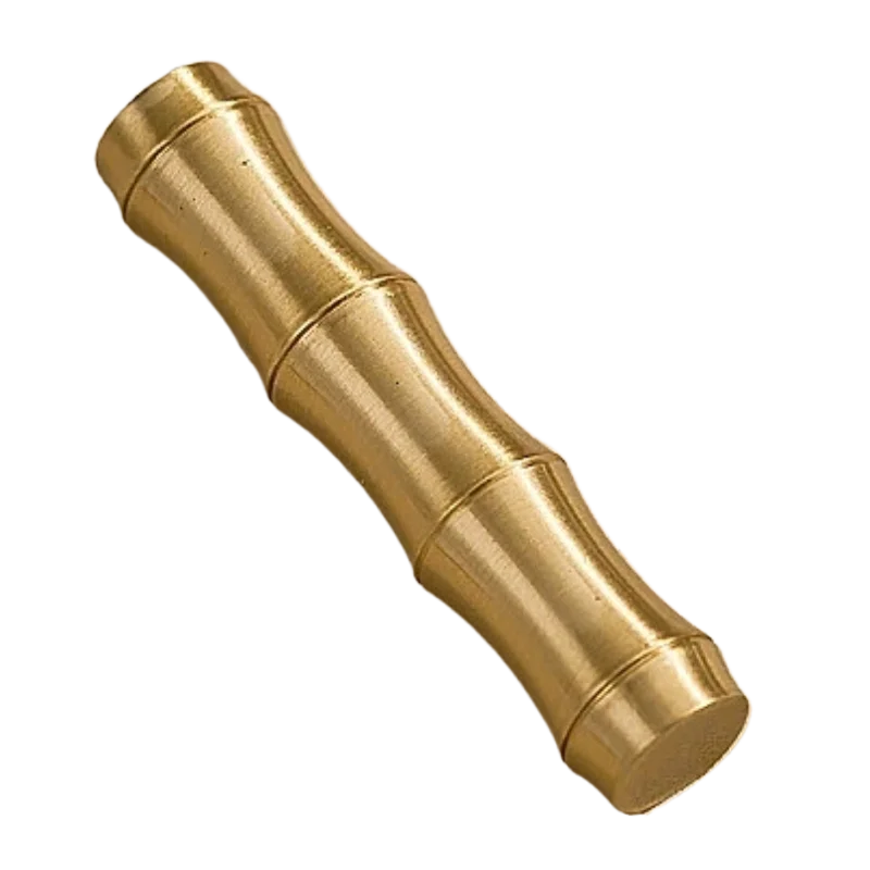 Chinese Calligraphy Paperweight Brass Bamboo Section Multi-Purpose Brush Rest Paper Pressing Stationery Desk Decor Art Supplies