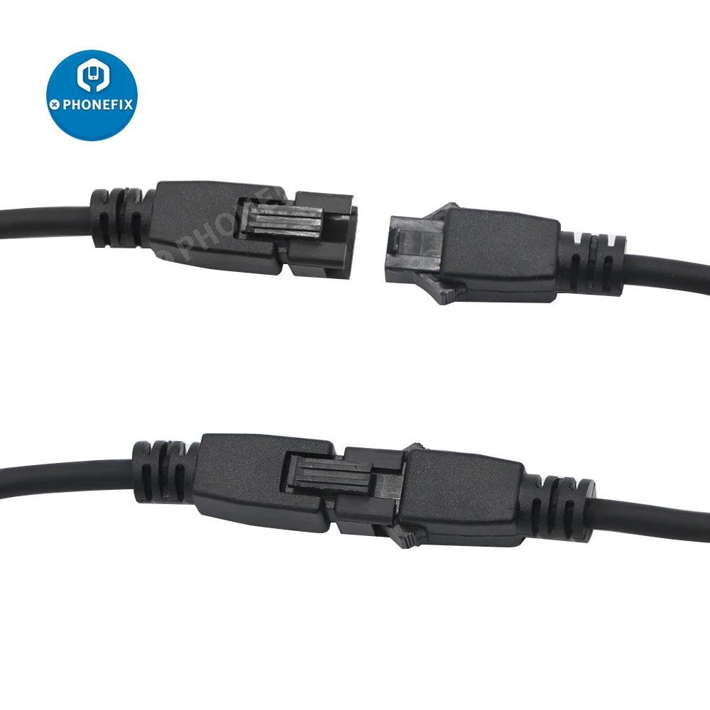 Cable de extensión de fuente de luz 3P SM macho a hembra para dos líneas de conexión de 0,2 m para máquina de inspección Visual, fuente de luz de visión
