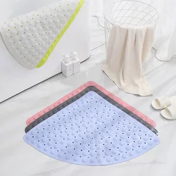 Hotel Simple Solid Color Fan Bathroom Non-slip Mat Shower Massage Mat Home Bathroom Hydrophobic Mat