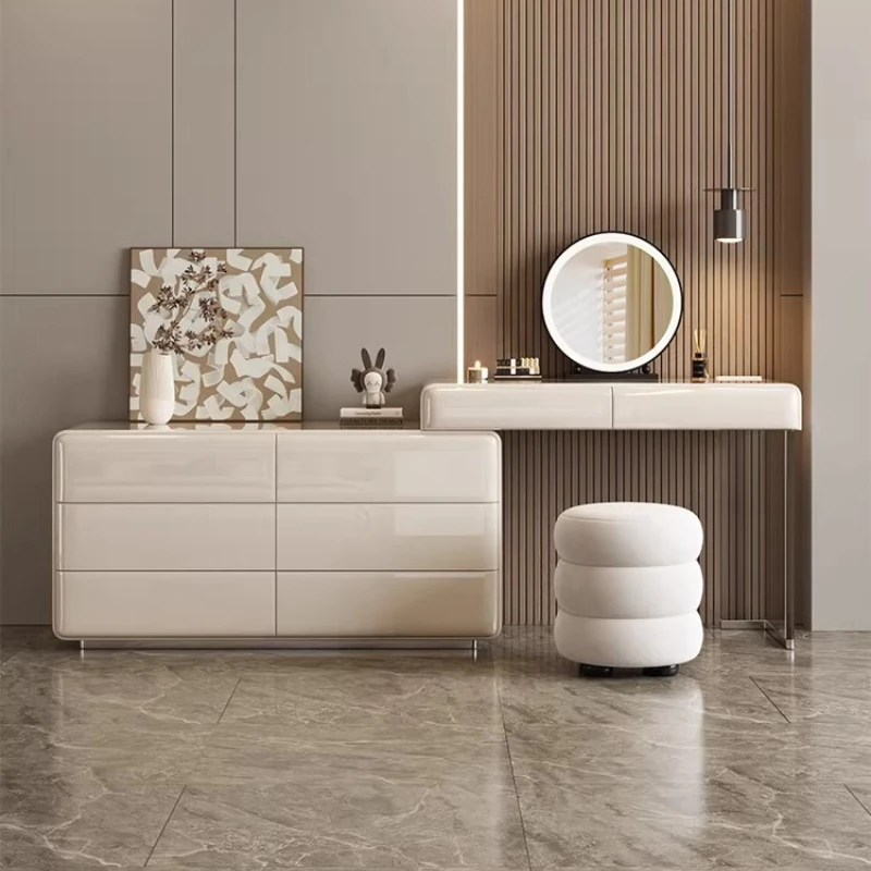 

Многофункциональный туалетный столик из цельного дерева для макияжа, комод с подсветкой, туалетный столик для макияжа, высококачественная мебель penteadeira