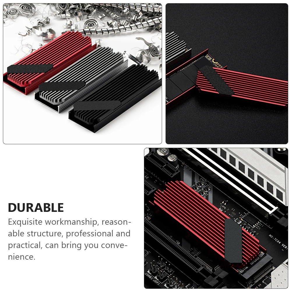 

45 Degree Inclined Wind Guide Ssd Heat Sink Aluminum Cooler Fin For M.2 2280 Solid State Drive Metal Radiator