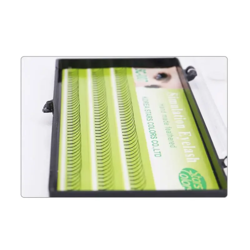 

126 пучков/коробка 0,1 мм C завиток 3D веер наращивание ресниц натуральный прививка индивидуальные ресницы кластер искусственные норковые ресницы макияж