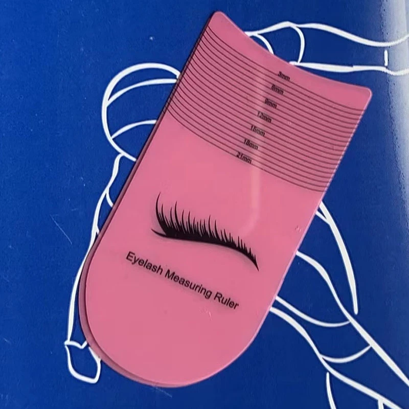 5/10PCS Eyelash Length Measuring Ruler Portable Eyebrow Soft Plastic Ruler Makeup Tool Eyelash Extension Growth Accessory