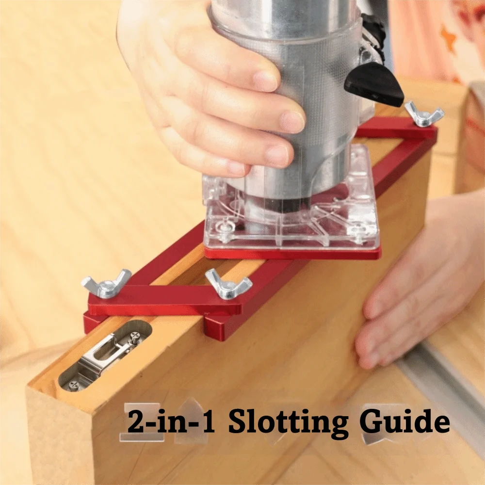 

Кронштейн для невидимой фурнитуры 2-в-1: регулируемый, из алюминиевого сплава, для фрезерования пазов под невидимую фурнитуру, для деревообработки