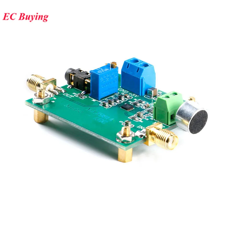 Max9814 módulo de áudio agc placa amplificadora de microfone vga sensor captador microfone som banda de baixa frequência ganho automático