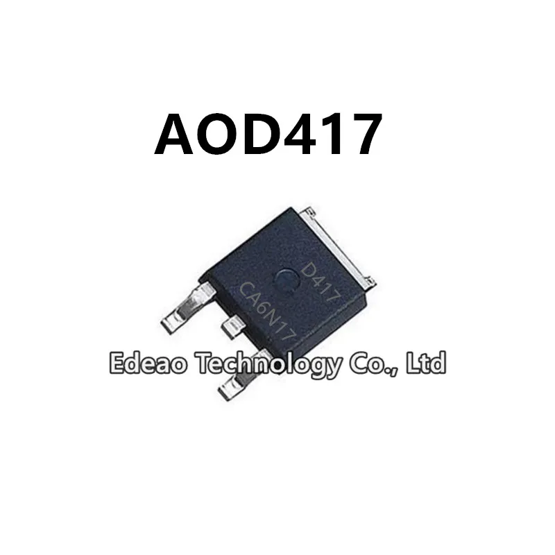 10~100Pcs/lot NEW D417 AOD417 TO-252 25A/30V P-channel MOSFET field-effect transistor