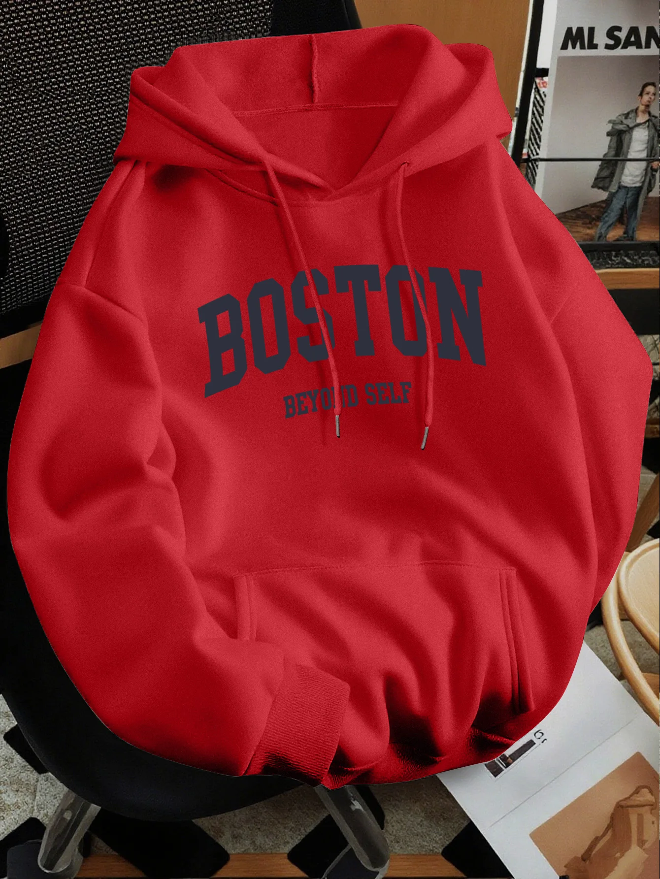 Unisex 2026 Frühling Herbst Grafik-Print Hoodie Pullover Dünner Lockerer Vielseitiger Lässiger Sweatshirt, Mehrere Farben Verfügbar – Detail 6