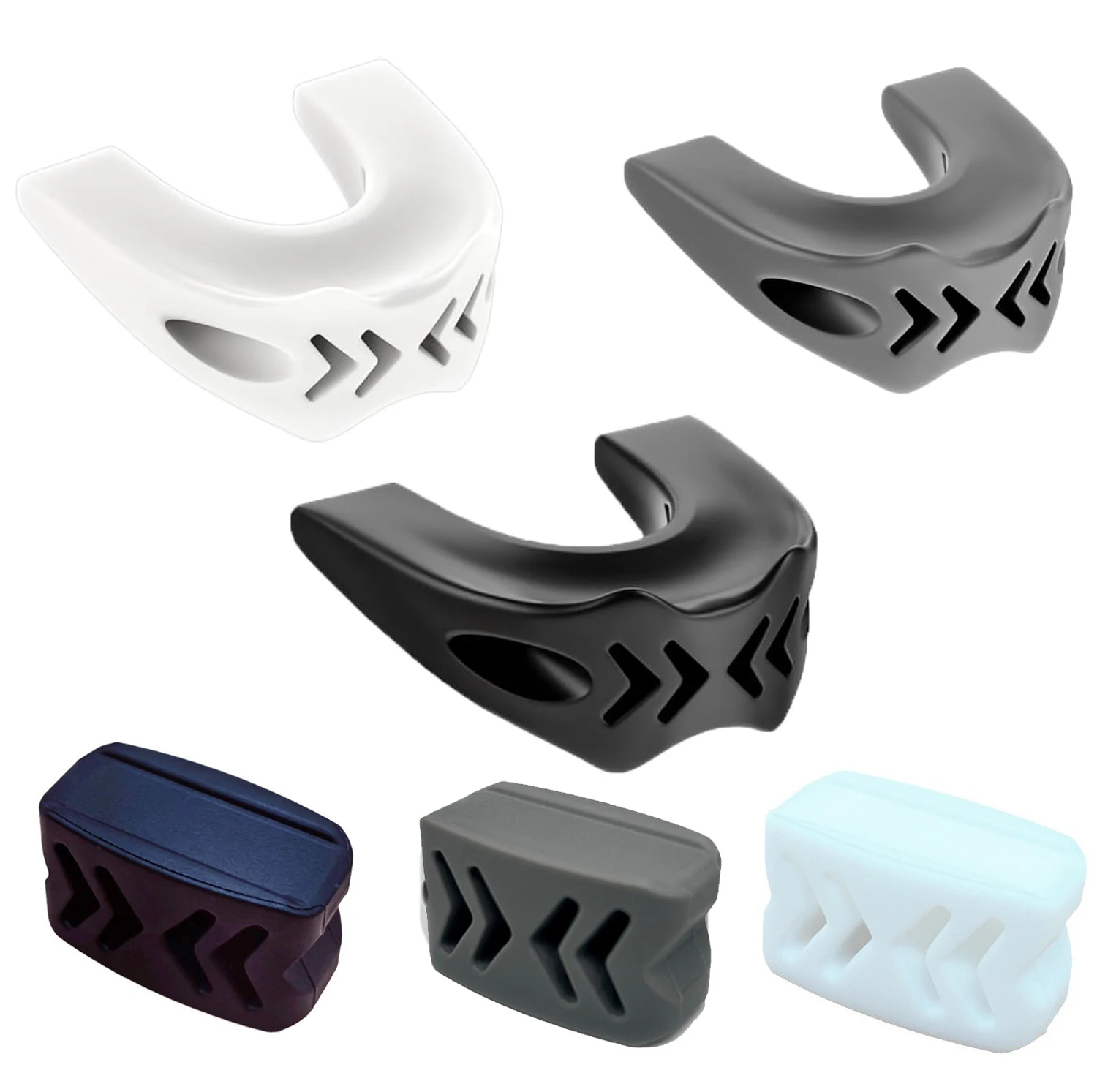 Nuevo Ejercitador de mandíbula en forma de U de silicona, Jawline Face Fitness, pelota para masticar músculos, equipo de entrenamiento para morder, entrenador de mandíbula de doble barbilla