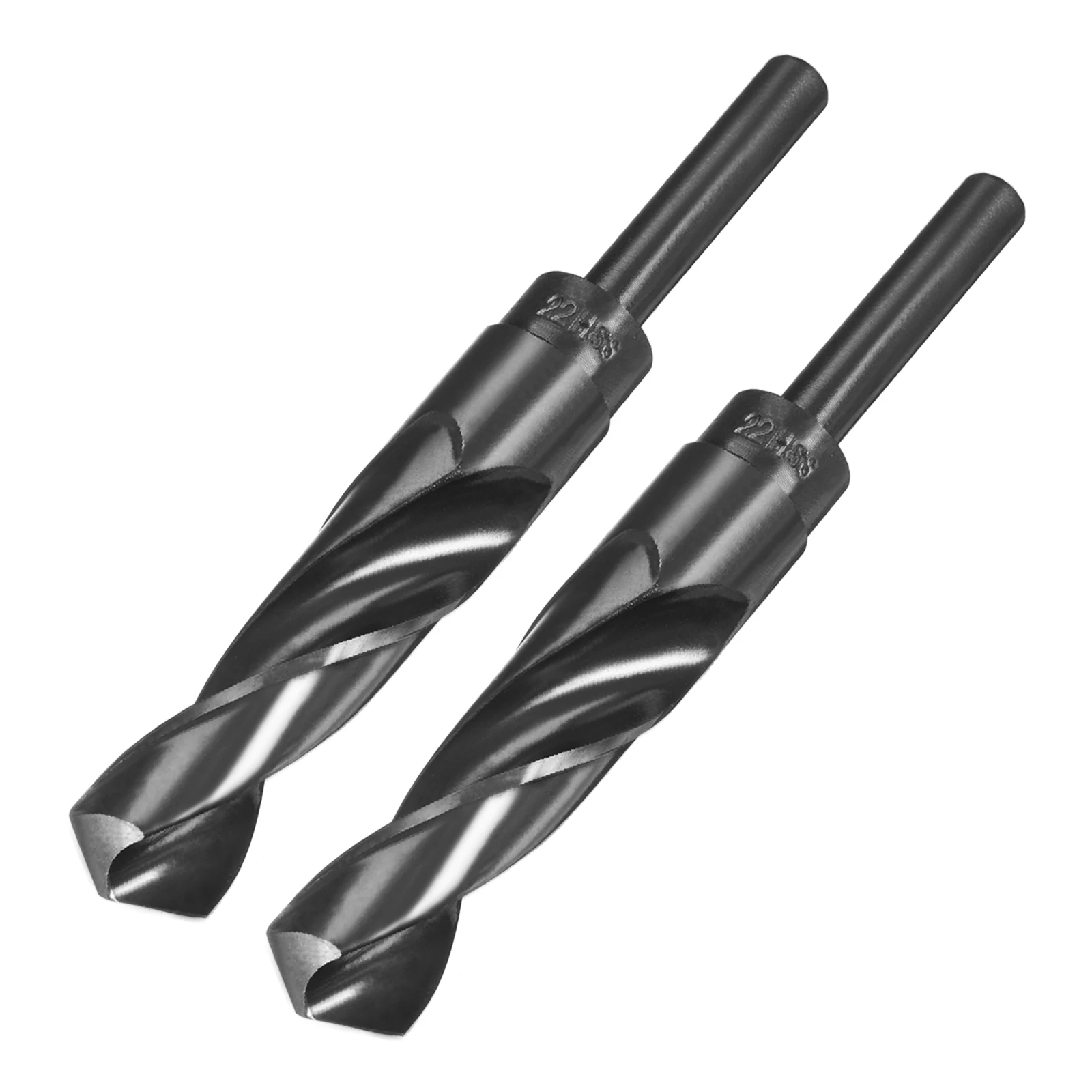 

Uxcell 2pcs 14/15/17/18/20/21/22/23/26/27/28/30/35mm Twist Drill Bits Black Nitride Coated HSS-9341 with 1/2" Reduced Shank